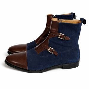 Unbranded Doube Monk Strap Ankle Boots European Style 45 11.5-12